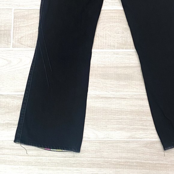 Vintage GHG Mid-Rise Straight Leg Studded Pocket Jeans in Black Denim Size 29 - Picture 13 of 15